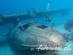 Flugzeugwrack vor Tahiti (Typ Catalina)